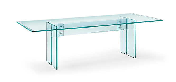 LLT, the glass desk for the home office – FIAM Italia